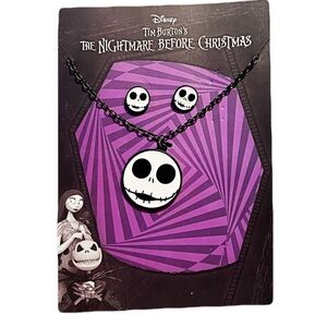 🆕 Disney the Night Before Christmas Skeleton Jack Jewelry Set
